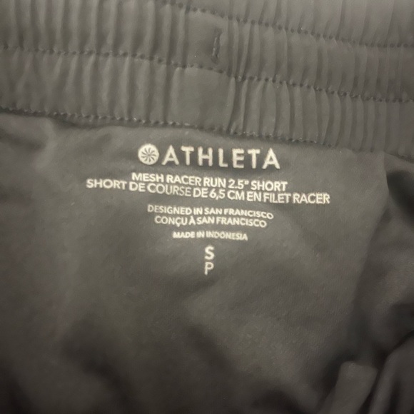 Athleta Mesh Racer Running Short Small 2.5 inch - Picture 3 of 3